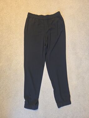Black Elastic Waist Jogger Pants